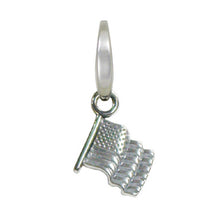 Load image into Gallery viewer, Sterling Silver Flag Charm