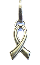 Load image into Gallery viewer, Sterling Silver Ribbon Charm