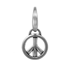 Load image into Gallery viewer, Sterling Silver Peace Sign Charm