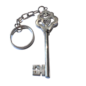Sterling Silver Key Keychain