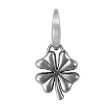 Load image into Gallery viewer, Sterling Silver Four Leaf Clover Charm