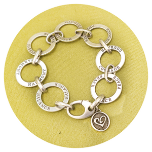 Sterling Silver Affirmation Bracelet
