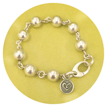 Load image into Gallery viewer, Sterling Silver Gradtitude Ball Bracelet