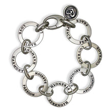 Load image into Gallery viewer, Have a Heart Sterling Affirmation Bracelet