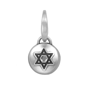 Sterling Silver Domed Star of David Charm