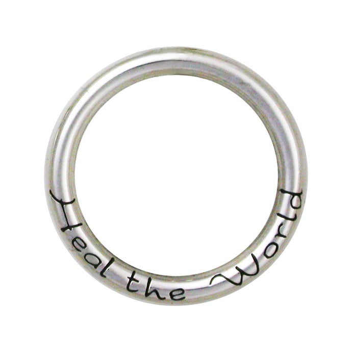 Sterling Silver Heal the World InspireRing