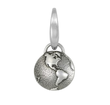 Load image into Gallery viewer, Sterling Silver World Charm