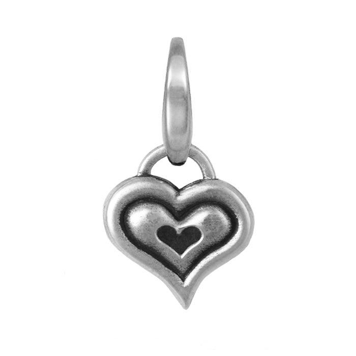Sterling Silver Double Heart Charm