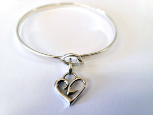 Open Heart Sterling Embracelet