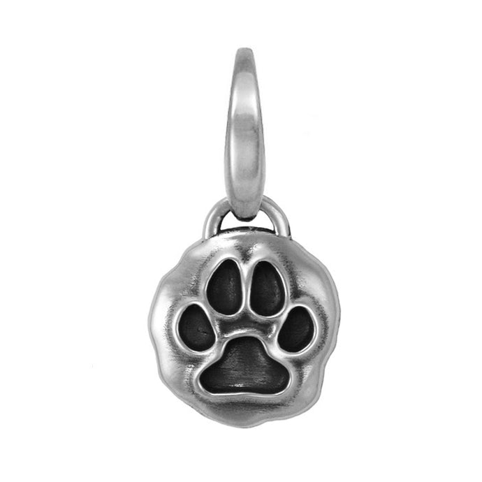 Sterling Silver Paw Print Charm