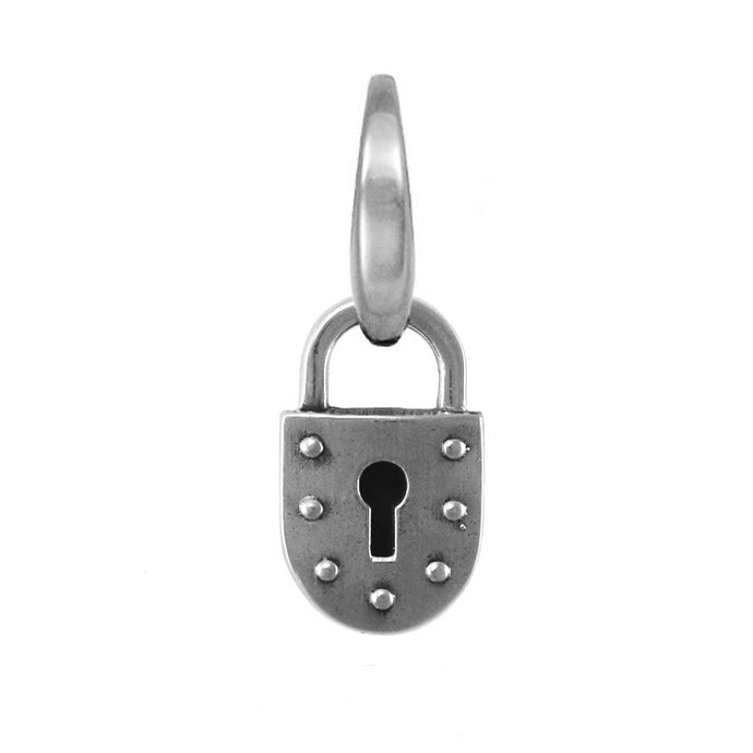 Sterling Silver Small Lock Charm