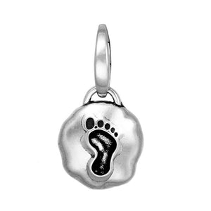 Sterling Silver Baby Footprint Charm